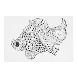 Fish Doodle Placemat