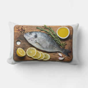 Fish Dorado Lumbar Pillow