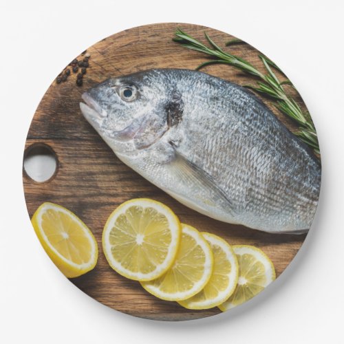 Fish Dorado Paper Plates