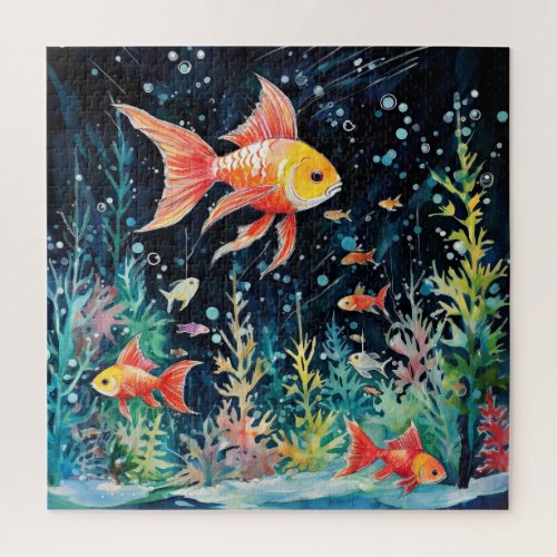 Fish Dreamland aquarium perfection Jigsaw Puzzle