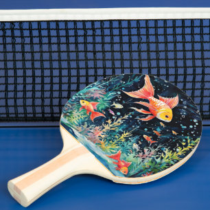 Fish Dreamland, aquarium perfection, Ping Pong Paddle