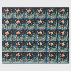 Fish Dreamland, aquarium perfection, Wrapping Paper