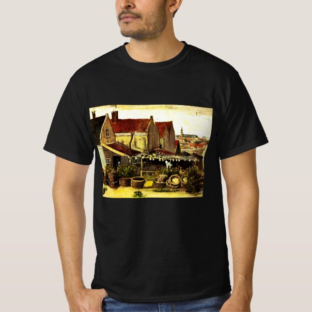 Fish Drying Barn by Vincent van Gogh T-Shirt (Front)