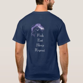 Fish Eat Sleep --- T-shirt  For Fishing Fans by ImpressImages at Zazzle