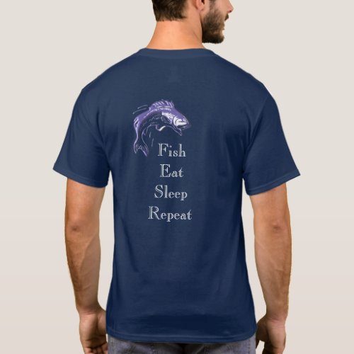 Fish Eat Sleep ___ T_shirt  for fishing fans