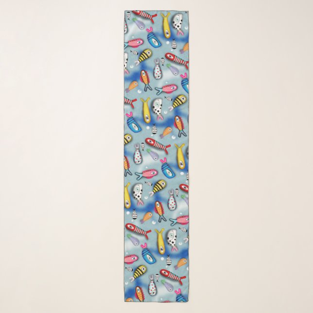 FISH Elegance Fishes Scarves - RUTH FITTA-SCHULZ (Front)