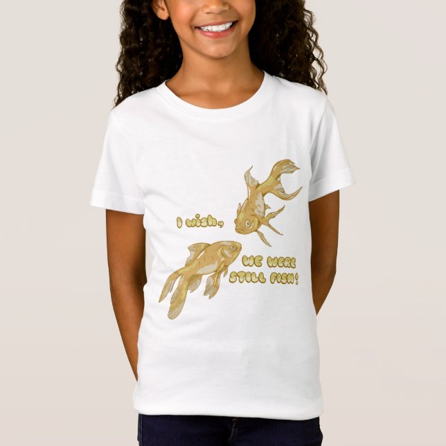 Fish evolution funny goldfish T-Shirt (Front)