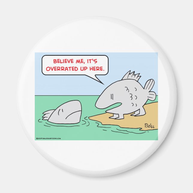 fish, evolution, overrated magnet (Front)