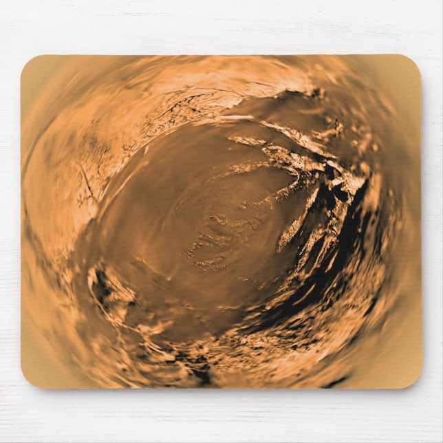 Fish-eye View of Titan's Surface Mouse Pad (Front)
