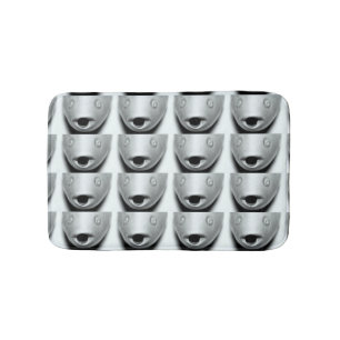 fish-face pattern bathroom mat