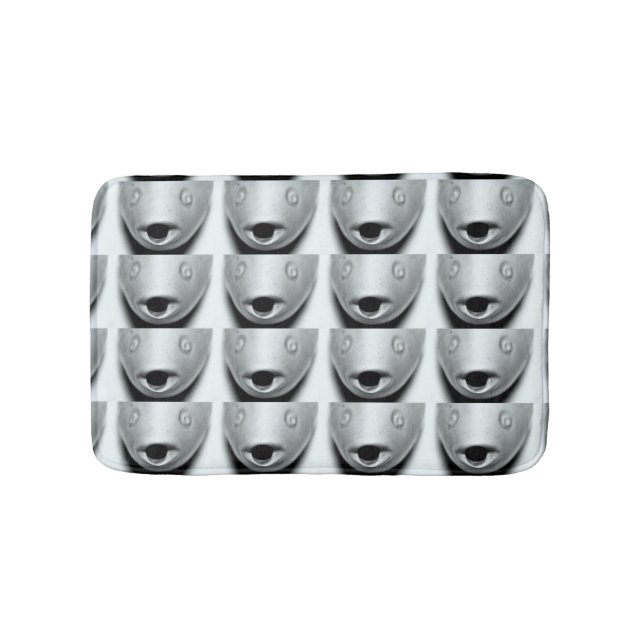 fish-face pattern bathroom mat (Front)