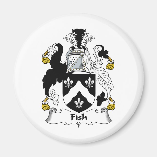 Fish Family Crest Magnet (Front)