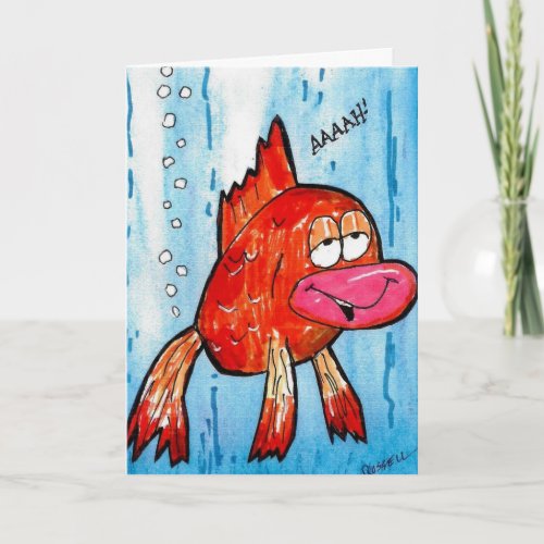 Fish Fart get well card