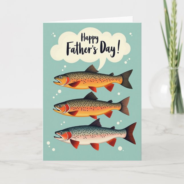 Fish Fathers Day Card (Front)