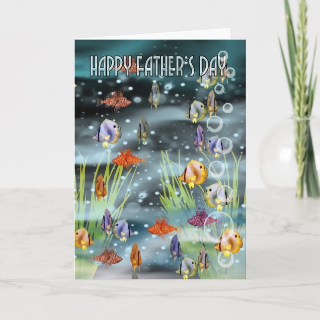Fish Father's Day Card - Fish Card For Father's Da (Front)