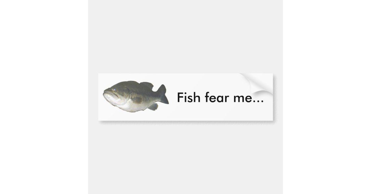 Magnet & Sticker - Fish Fear Bass