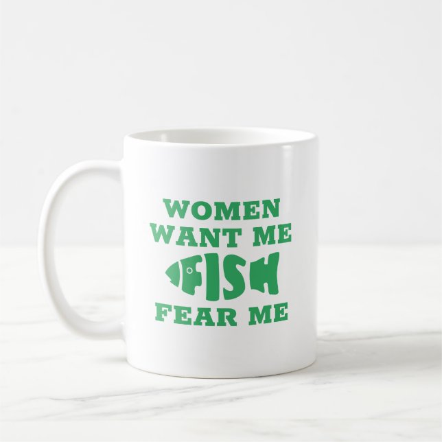 Fish fear me coffee mug (Left)