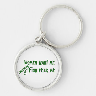 Fish Fear Me, Fishing Fisher Keychain