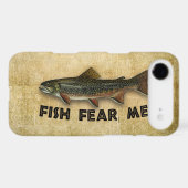 Fish Fear Me Funny Fishing Case-Mate iPhone Case (Back (Horizontal))