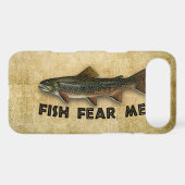 Fish Fear Me Funny Fishing Case-Mate iPhone Case (Back (Horizontal))