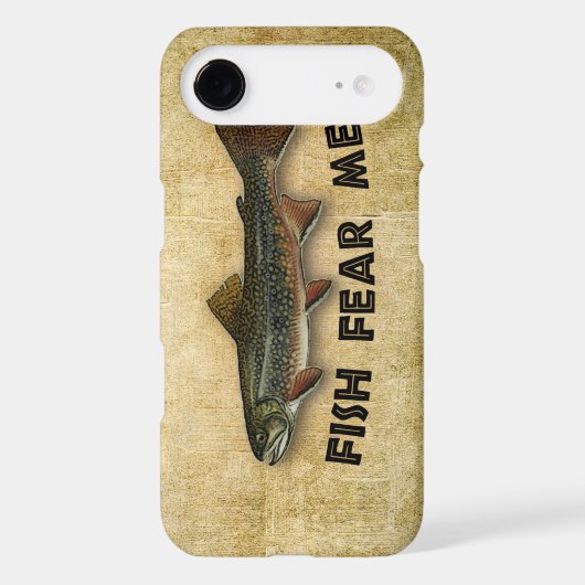Fish Fear Me Funny Fishing Case-Mate iPhone Case (Back)