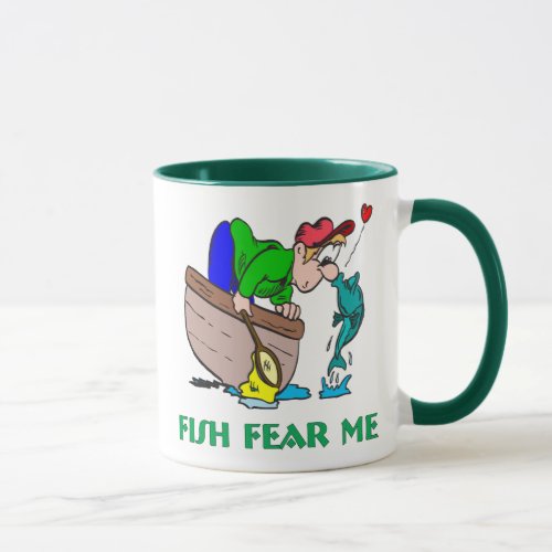 Fish Fear Me Funny Fishing Mug
