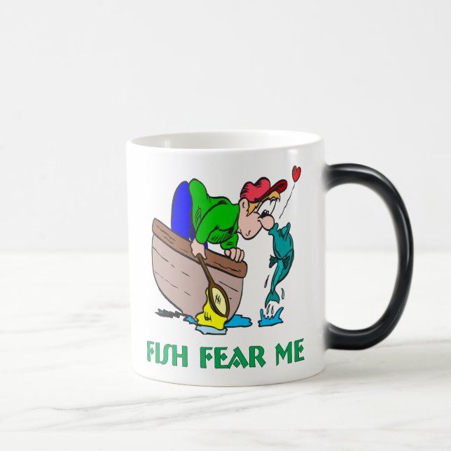 Fish Fear Me Funny Fishing Mug (Right)
