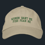 Fish Fear Me Hat<br><div class="desc">Are you a fishing expert who's also incredibly good looking? Do women flock to you and fish swim away when they hear you approaching? Then this is the hat for you!</div>