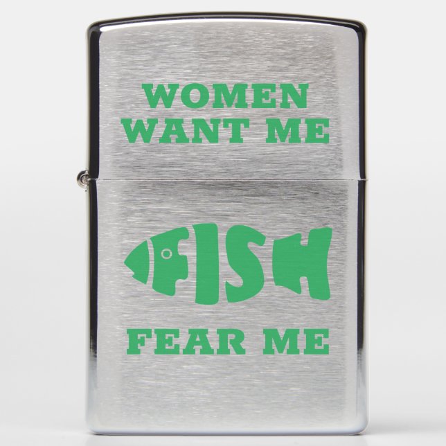 Fish fear me zippo lighter (Front)