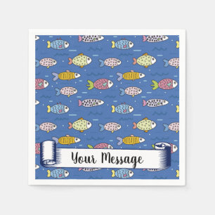 Fish, fish, fish! napkins