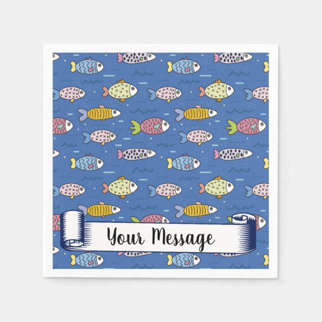 Fish, fish, fish! napkins (Front)