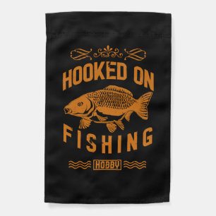 fish fishing angler fisherman fishing carp gift garden flag
