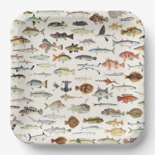 Fish Fishing Birthday Party Paper Plates