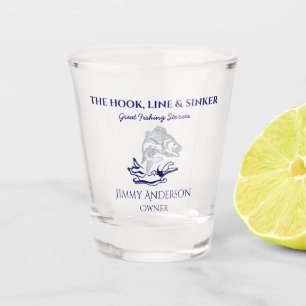 Fish Fishing Fisherman Drinkware Shot Glass