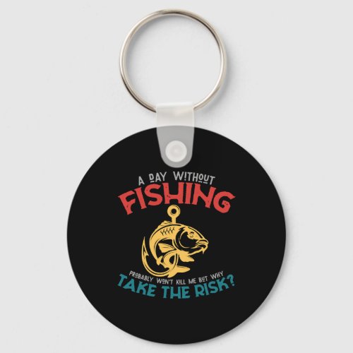 fish fishing fishing rod lake keychain