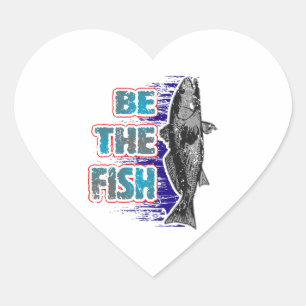 Fish Fishing Hobby Sport Heart Sticker