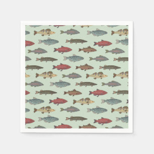 Fish Fishing Napkins