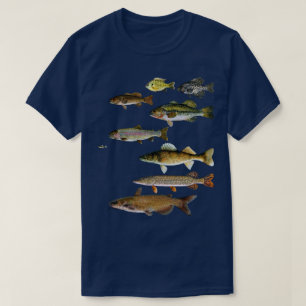 Fish Fishing Walleye Crappie Sunfish Trout Bass T-Shirt