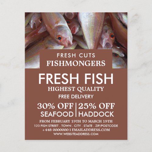 Fish FishmongerWife Fish Market Advertising Flyer