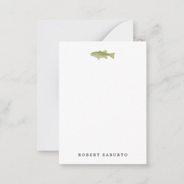 Fish Flat Note Card (Front)