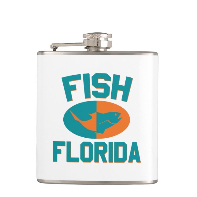 Fish Florida Colors Flask (Front)