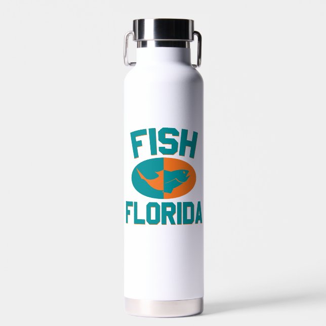 Fish Florida Colors Water Bottle (Front)