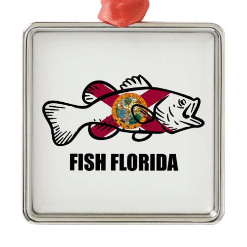 Fish Florida Metal Ornament
