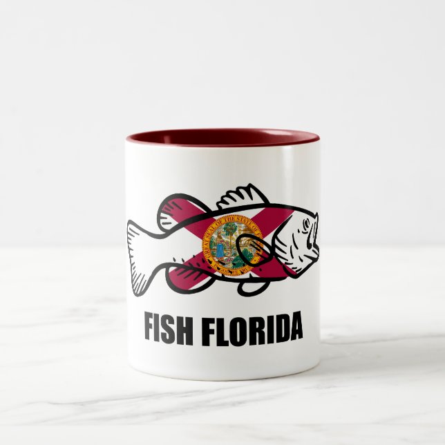 Fish Florida Two-Tone Coffee Mug (Center)