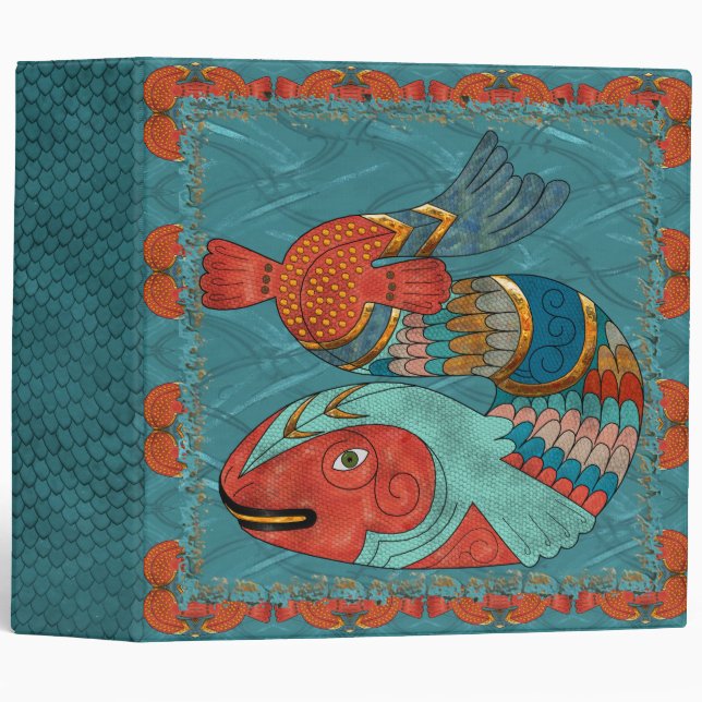 Fish Folk 3 Ring Binder (Front/Spine)