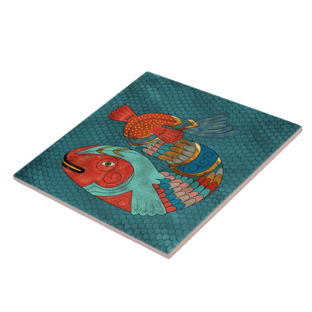 Fish Folk Ceramic Tile (Side)