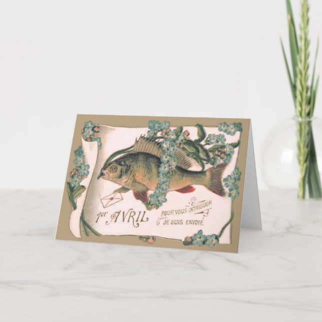 Fish Forget-Me-Not Letter Card (Front)