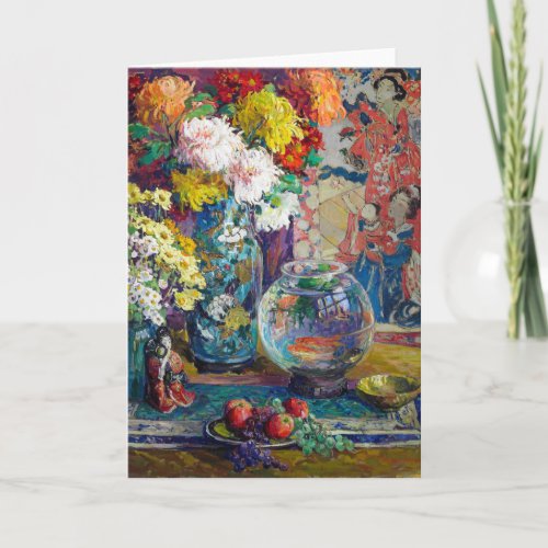 Fish Fruits and Flowers  Kathryn E Cherry Card