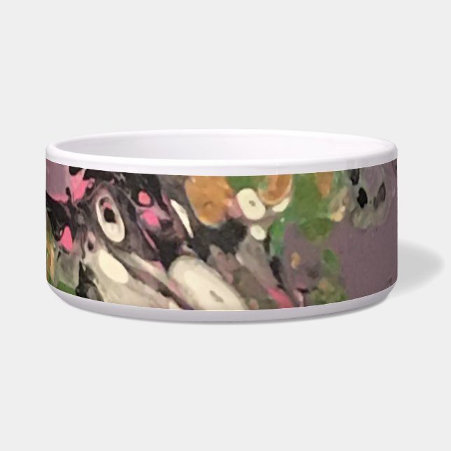 Fish Fry Acryilc Pour Canvas Painting Bowl (Front)