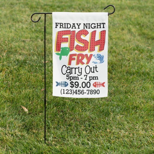 FISH FRY  GARDEN FLAG (In SItu)